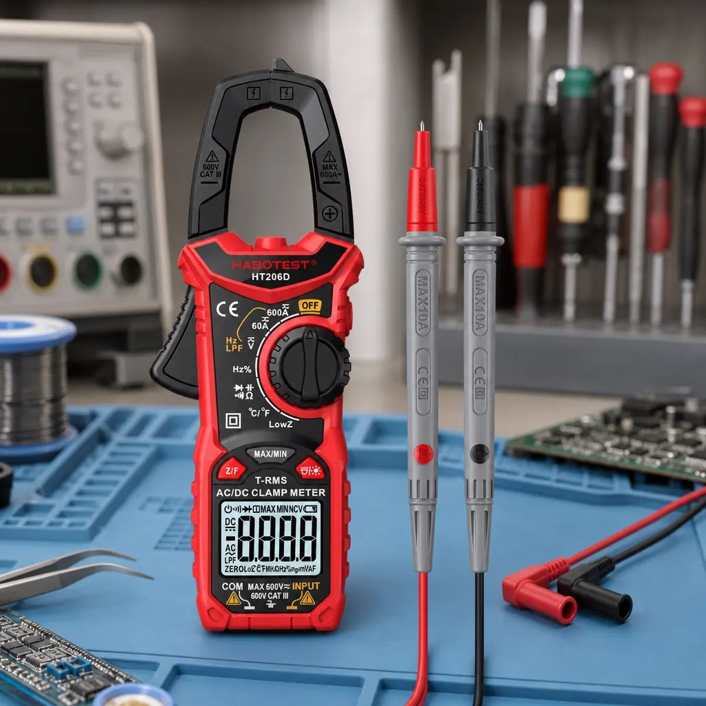 HABOTEST HT206D English AC/DC in everyday use